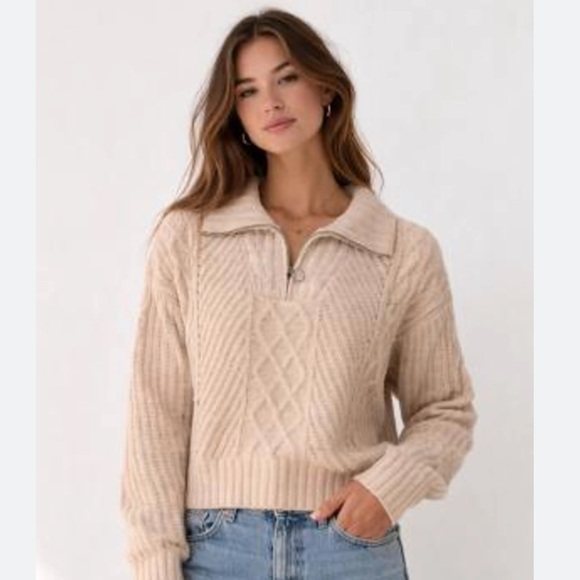 Sincerly Jules Sweaters - SINCERELY JULES chunky knit ivory color sweater size small
